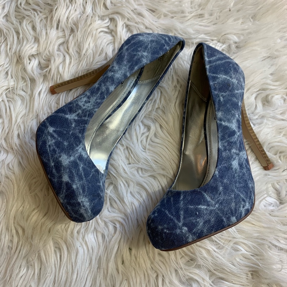 Womens Bamboo Printed Heels
